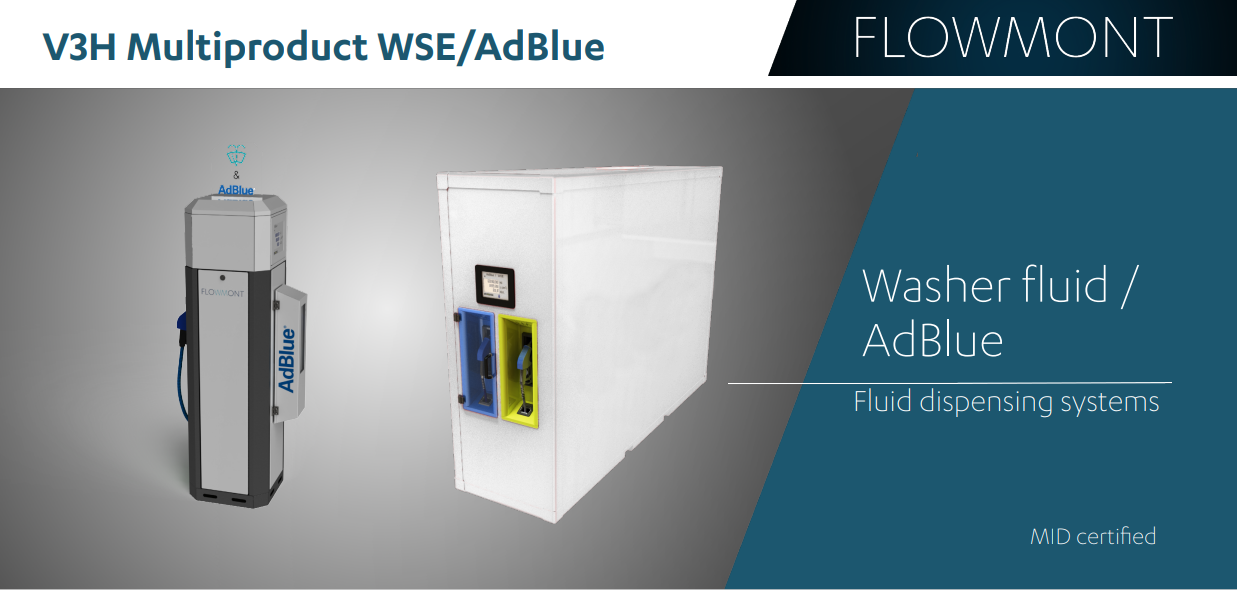 washer fluid and adblue dispensing system